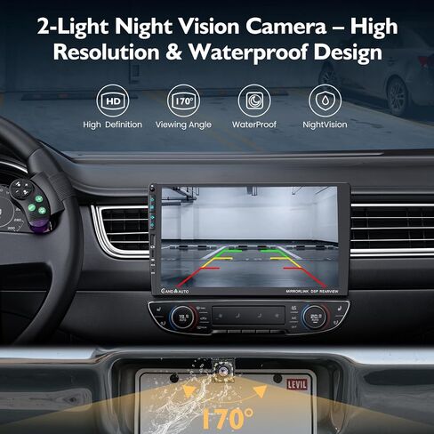 9" Single DIN Car Stereo with Wireless Apple CarPlay and Android Auto,UHD Car Radio IPS Touchscreen,1080P Back Camera,Mirror Link, Voice Control, Bluetooth 5.3,GPS,AM&FM,Type-C (9016-with Camera) in Saudi Arabia