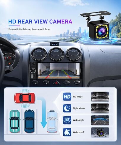 6.5" Wireless CarPlay Single Din Car Stereo,Touchscreen Car Radio in Saudi Arabia