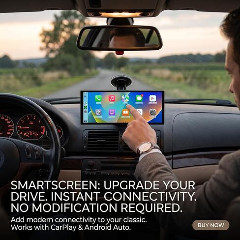 11" Carplay Screen for Car,4K Dash Cam,Car Tablet for Apple Android Auto,Rear Backup Camera,Voice Touch Control,GPS Navigation,Bluetooth,Portable Wireless Mirror for Truck in Saudi Arabia