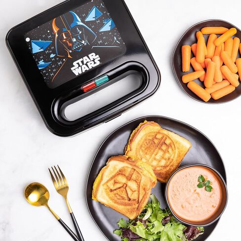 Uncanny Brands Jurassic Park Grilled Cheese Maker- Panini Press and Compact Indoor Grill- Opens 180 Degrees for Burgers in Saudi Arabia