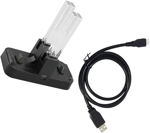 SOLUSTRE فتحة تحكم محطة شحن لـ -con شاحن USB محمول عمود شفاف حامل شحن مريح لوحدات التحكم تصميم براعة دقيقة in Saudi Arabia