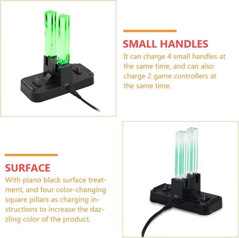 SOLUSTRE فتحة تحكم محطة شحن لـ -con شاحن USB محمول عمود شفاف حامل شحن مريح لوحدات التحكم تصميم براعة دقيقة in Saudi Arabia