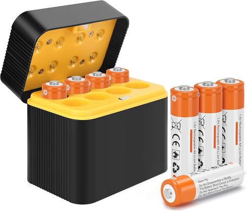 8 Pack 1.5V Rechargeable Lithium Batteries AA with Charger for Blink Camera in Saudi Arabia