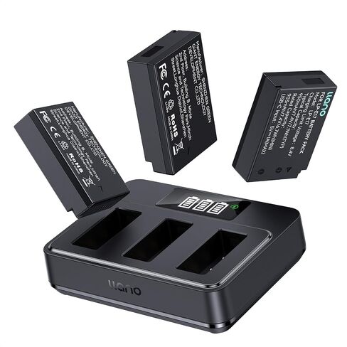 llano 3-Pack LP-E17 Batteries and 45W 3-Slot Fast Charger Set for Canon in Saudi Arabia