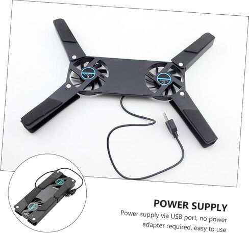 Gaming Laptop Cooling Pad 2pcs Notebook Cooler Foldable Design Ventilated Support for Laptops in Saudi Arabia