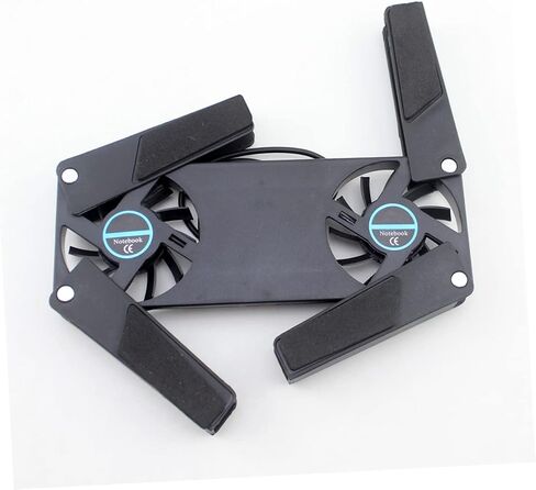 Gaming Laptop Cooling Pad 2pcs Notebook Cooler Foldable Design Ventilated Support for Laptops in Saudi Arabia