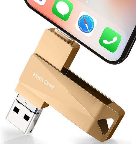 512GB Photo Stick for Phone, Qainerly USB Flash Drive for Phone All Models, 4-in-1 Design Transfer Storage, iPad/PC/Android in Saudi Arabia