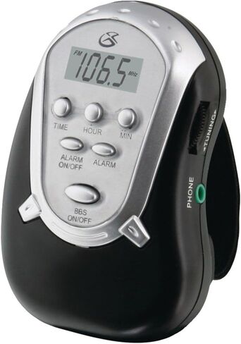 راديو GPX R300S Am/FM مع سماعات أذن، أسود in Saudi Arabia