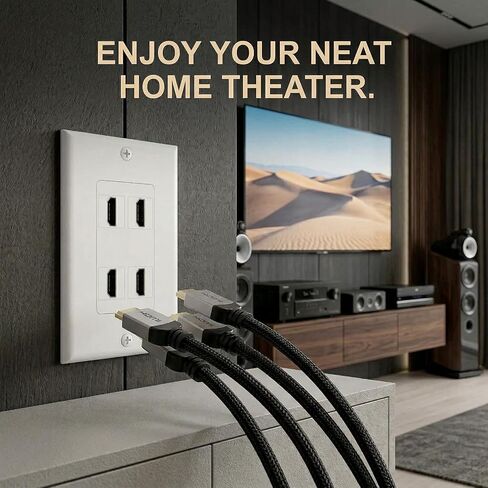 لوحة حائط HDMI بـ 4 منافذ HDMI لمنفذ الحائط ولوحة مقبس HDMI in Saudi Arabia