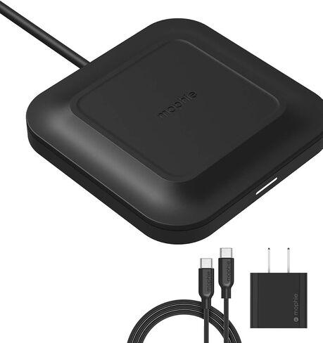Mophie Universal Wireless Charge Pad - 15W Fast Charging for Qi-Enabled Devices, iPhone, Google Pixel, Samsung Galaxy - Desktop & Nightstand Essential in Saudi Arabia