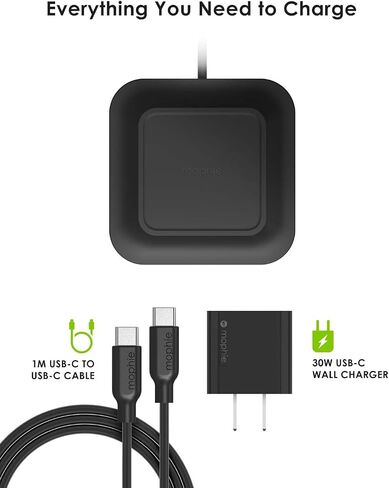 Mophie Universal Wireless Charge Pad - 15W Fast Charging for Qi-Enabled Devices, iPhone, Google Pixel, Samsung Galaxy - Desktop & Nightstand Essential in Saudi Arabia