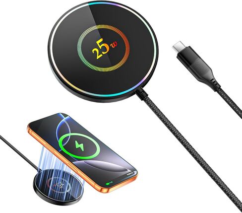 ZBF 25W Magnetic Wireless Charging Pad | USB-C for MagSafe iPhone Samsung in Saudi Arabia