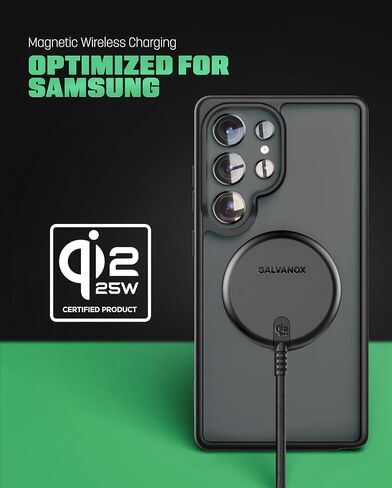 Galvanox 2-Pack، شاحن لاسلكي معتمد من Qi2.2 بقدرة 25 وات لأجهزة سامسونج in Saudi Arabia