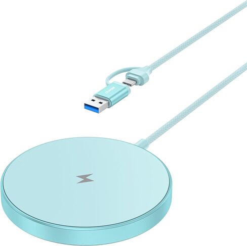 شاحن لاسلكي مغناطيسي من BENFEI بقدرة 15 وات متوافق مع شاحن MagSafe/iPhone 16/16 Pro/16 Plus/16 Pro Max/iPhone 15 Pro Max Plus/iPhone 14 13 12 Series، لوحة شحن لاسلكية آمنة Mag، شاحن Mag in Saudi Arabia
