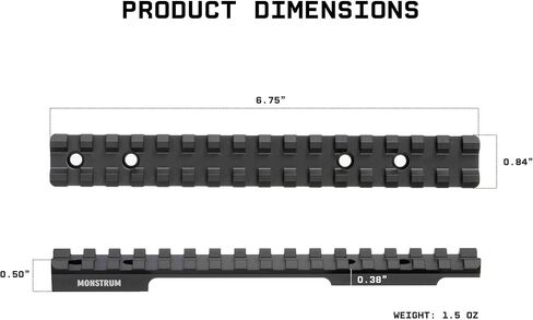 Monstrum Picatinny Rail Mount for Winchester XPR Rifle Platforms | Short Action | 0 MOA in Saudi Arabia