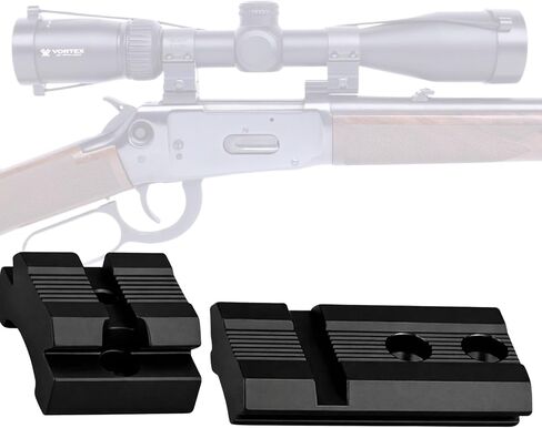 2-Piece Picatinny Scope Mount Base Compatible with Winchester 94 AE Angle Eject, CNC Machined Aluminum Rail Set, Matte Black Anodized, Low Profile Optics Mount with Screws Included in Saudi Arabia