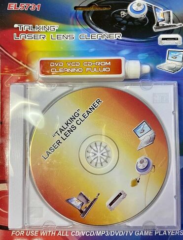 Talking Laser DVD CD Player Lens Cleaner for All CD/VCD/MP3/DVD/Game Player Xbox Playstation PS2 PS3 PS4 in Kuwait