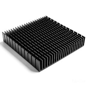 120mm Large Aluminum Heatsink 120x120x20mm / 4.72"x4.72"x0.79" Square Passive Heat Sink with Thermal Tape, Black Anodized Cooler for WiFi Router IC Power Supply Graphics Card Memory Electronic Devices in Saudi Arabia
