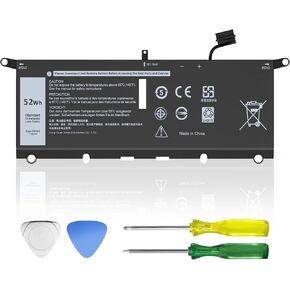 استبدال بطارية الكمبيوتر المحمول Easy Style 52Wh DXGH8 لجهاز Dell XPS 13 9370 9380 2019 Inspiron 13 7390 7391 2 في 1 5390 5391 7490 Latitude 3301 E3301 Vostro 5390 5391 Series H754V G8VCF HK6N5 P82G 7.6 فولت in Kuwait