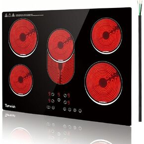 TOPWISH 12 Inch Electric Cooktop, 2 Burners Built-in Electric Stove Top in Saudi Arabia