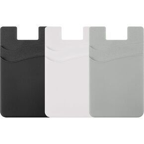 3 Pcs Card Holder for Back of Phone,Silicone Back Card Holder in Saudi Arabia