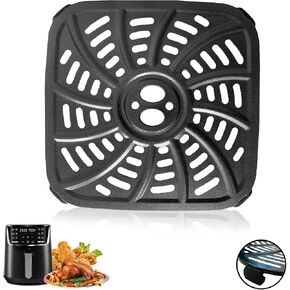 ALJ 4QT Air Fryer Grill Pan for Gourmia GAF414 Digital Air Fryers, Upgraded Nonstick Air Fryer Grill Plate Crisper Plate Tray Rack Insert Grate Grid Shelf for Gourmia 4QT Air Fryer, Dishwasher Safe in Saudi Arabia
