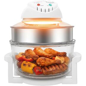 Air Fryer, 17L/17.96Qt, 360° Viewable, Infrared Convection Oven, Halogen Oven Countertop,Adjustable Temperature 32℉-482℉, Timer for Home Kitchen Family Gatherings in Saudi Arabia