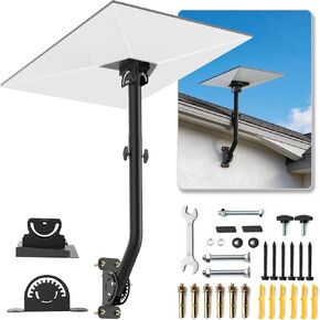 Starlink Wall Roof Mount for Gen3 V3 4 4X, 360° Telescoping Carbon Steel Bracket, Multi Anti-Rust Wind Resistant Outdoor Mount in Saudi Arabia