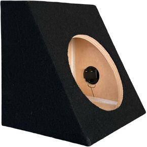 8-inch Sealed Angled Wedge Speaker Enclosure- MDF Wood, Black Carpet Finish, 0.20 Cu FT Airspace in Saudi Arabia