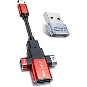 Small USB C HUB for Laptop, USB C Dongle for MacBook Pro, XPS in Saudi Arabia