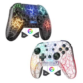 2 Pack Wireless Switch Controller, Compatible with Switch/Switch Lite/OLED/PC, 1000mAh Switch Pro Controller with 9 Color LED, Programmable, Multi-Vibration & Multi-Axis Gyro, Motion, Turbo, Share, Screenshot in Saudi Arabia