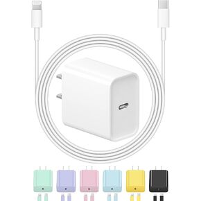 ROMITAZ iPhone Charger Fast Charging USB C Charger Block Type C Chargers Fast Charging 20W PD Wall Chargers with 6FT Cord for iPhone 14/14 Pro Max/13/13 Max/12/12 Pro Max/iPad in Kuwait