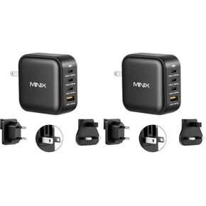 MINIX P3 100W Turbo 4-Port GaN Travel Wall Charger USB C PD Power Adapter in Saudi Arabia