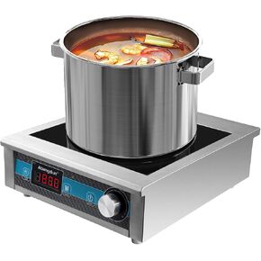 Commercial Induction Cooktop, 1800W 120V, 9.25-Inch Hot Plate in Kuwait