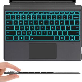 Surface Pro 8/9/X/10/11 Keyboard Bluetooth 7 Color Backlit Type Cover in Saudi Arabia