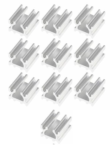 Easycargo TO-92 Heatsink, Aluminum Heat Sink for Transistors, 8.4x6.8x10mm in Saudi Arabia
