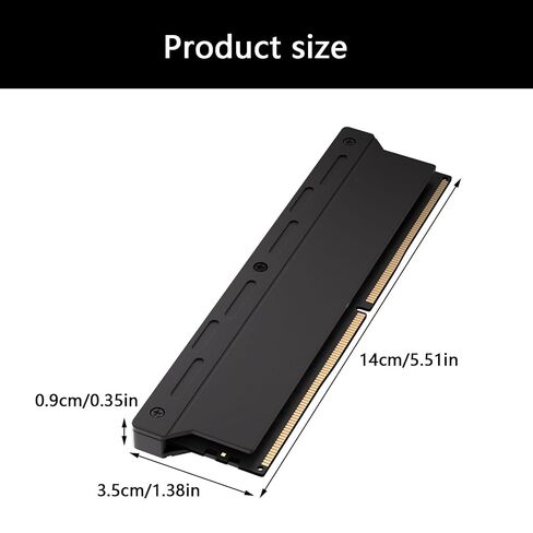 Memory Heat Sink 140x35x9mm Aluminum Cooling Heatsink for Ddr5 Ddr4 Ddr3 Pc Computer Water Easy Installation Desktop Memory Heatsink in Saudi Arabia