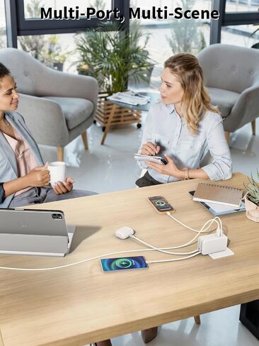 Retractable iPhone Charger Fast Charging,4 in 1 Retractable Wall Charger 45W Travel Essentials Multiport Plug Foldable Block Lightning &USB C Cables for iPhone 17Pro Max/16/15/14/13/12/11,iPad,AirPods in Saudi Arabia