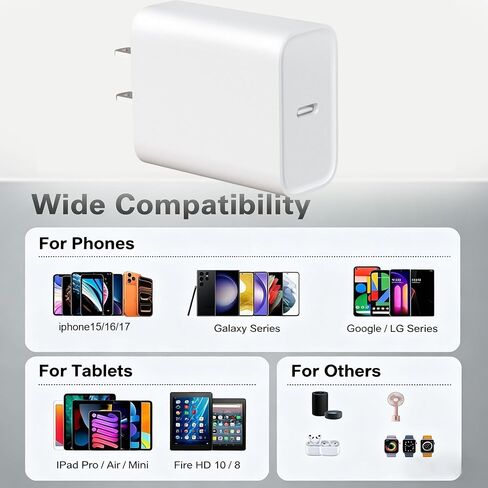 i Phone 17 16 Charger,Type c Charger Fast Charging,c wall Chargers Block in Kuwait