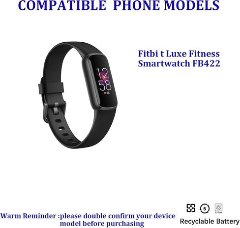 Pattaya LSS271120P Battery Replacement for Fitbi t Luxe Fitness Smartwatch FB422 in Saudi Arabia