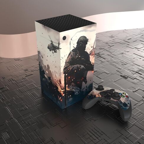 جلود الفينيل المخصصة من PlayVital Solitary Vanguard لوحدة التحكم اللاسلكية Xbox Core، ملصقات غطاء لاصقة لوحدة تحكم Xbox Series X in Saudi Arabia