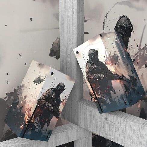 جلود الفينيل المخصصة من PlayVital Solitary Vanguard لوحدة التحكم اللاسلكية Xbox Core، ملصقات غطاء لاصقة لوحدة تحكم Xbox Series X in Saudi Arabia