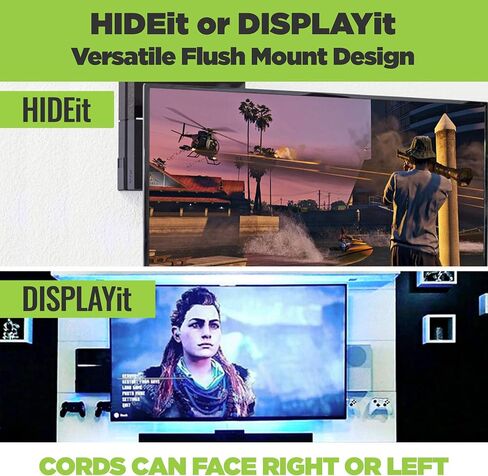 HIDEit Mounts 4 Wall Mount for Original PS4 - Patented in 2016, Made in USA - Black Steel Wall Mount for PS4 Original to Safely Store PS4 Console Near or Behind TV in Saudi Arabia
