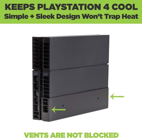 HIDEit Mounts 4 Wall Mount for Original PS4 - Patented in 2016, Made in USA - Black Steel Wall Mount for PS4 Original to Safely Store PS4 Console Near or Behind TV in Saudi Arabia