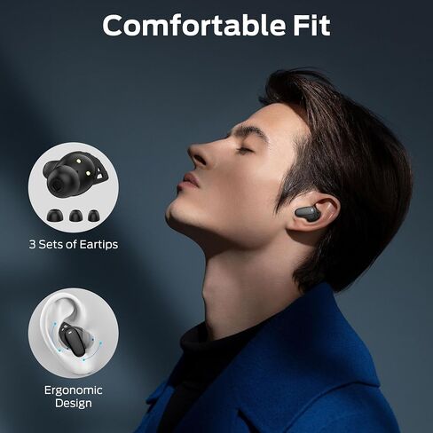 سماعات أذن Monster N-Lite 206 بلوتوث 5.4، مشغل 10 مم، IPX6، أسود in Saudi Arabia