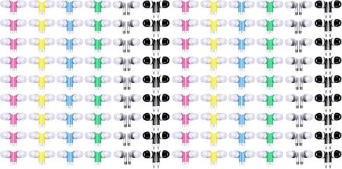 Konohan 60 Pack Wired Earbuds Bulk with 3.5mm Jack,Retro, Colorful in Kuwait