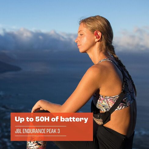 سماعات أذن JBL Endurance Peak 3 اللاسلكية النشطة ضد الغبار والمقاومة للماء - أسود (متجددة) in Saudi Arabia