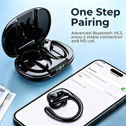occiam Active Noise Cancelling Earbuds Wireless Bluetooth Headphones in Saudi Arabia
