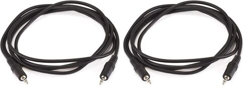 Monoprice 100647 50' 3.5mm Stereo Plug/Plug M/M Cable, Black in Saudi Arabia