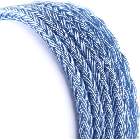 كابل Linsoul Tripowin Zonie 16 Core مطلي بالفضة IEM، 2pin، 3.5 ملم in Saudi Arabia